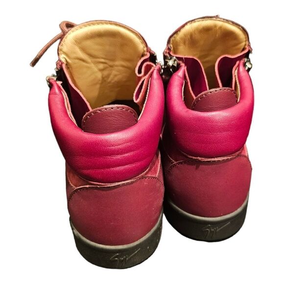 GIUSEPPE ZANOTTI Suede &‎ Leather Sneakers - Size 37 1/2 - Picture 4 of 10